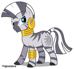 Size: 3222x3000 | Tagged: safe, artist:brony-works, zecora, zebra, simple background, smiling, solo, transparent background, vector