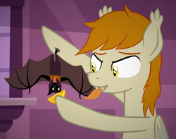 Size: 1198x943 | Tagged: safe, artist:batponyoc, oc, oc only, oc:batmiller, bat, bat pony, pony, flyingfox