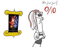 Size: 1000x800 | Tagged: safe, artist:turkleson, discord, jar jar binks, simple background, star wars, star wars: the force awakens, white background