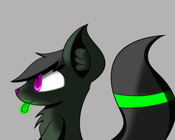 Size: 1280x1024 | Tagged: safe, artist:askhypnoswirl, oc, oc only, oc:maraco arco, cat pony, original species, glow, glowing eyes, glowing tongue