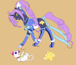 Size: 1200x1029 | Tagged: safe, artist:kourabiedes, pony, unicorn, cure beat, hummy, ponified, precure, pretty cure, seiren, suite precure
