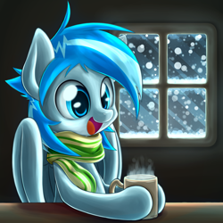 Size: 1200x1200 | Tagged: safe, artist:yoshimaru, oc, oc only, oc:tail, pegasus, pony, cute, winter