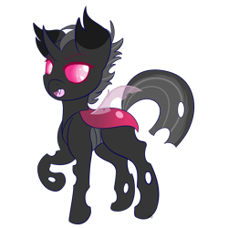 Size: 2000x2000 | Tagged: safe, artist:cinnamonsparx, oc, oc only, oc:fidelity, changeling, female, pink changeling, solo