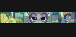 Size: 1288x640 | Tagged: safe, artist:grinwild, maud pie, the gift of the maud pie, glare, looking at you, pixel art, solo, stare