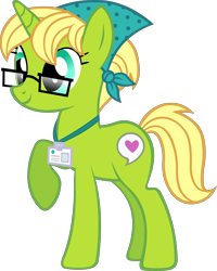 Size: 2399x3000 | Tagged: safe, artist:doctor-g, bittersweet (character), pony, unicorn, katie cook, raised hoof, simple background, smiling, solo, transparent background, vector