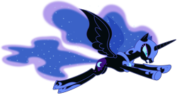 Size: 11105x6000 | Tagged: safe, artist:imageconstructor, nightmare moon, alicorn, pony, absurd resolution, attack, simple background, solo, transparent background, vector