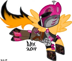 Size: 423x362 | Tagged: safe, artist:yoshixage, helmet, mandalorian, ponified, sabine wren, solo, star wars, star wars rebels