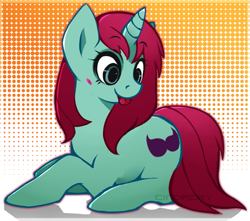 Size: 911x807 | Tagged: safe, artist:cindacry, oc, oc only, pony, unicorn, blushing, raspberry, solo, tongue out