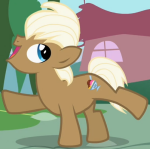 Size: 150x149 | Tagged: safe, screencap, lickety split, earth pony, pony, secret of my excess, background pony, picture for breezies, solo