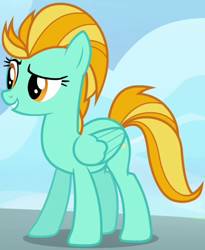 Size: 392x477 | Tagged: safe, screencap, lightning dust, pegasus, pony, wonderbolts academy, cropped, female, mare, solo