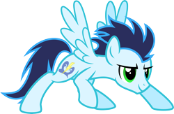 Size: 6521x4264 | Tagged: safe, artist:osipush, soarin', pegasus, pony, absurd resolution, alternate gender counterpart, backwards cutie mark, pose, simple background, solo, transparent background, vector