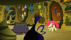 Size: 1366x768 | Tagged: safe, derpibooru import, screencap, apple bloom, the cutie pox, solo