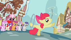 Size: 1366x768 | Tagged: safe, screencap, apple bloom, cheerilee, piña colada, scootaloo, sweetie belle, tornado bolt, twist, earth pony, pegasus, pony, unicorn, the cutie pox, adorabloom, cute, cutie mark crusaders, female, filly, glasses, mare, open mouth, piña cutelada, raised leg, smiling