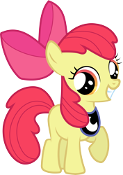 Size: 6000x8487 | Tagged: safe, artist:loaded--dice, apple bloom, absurd resolution, accessory swap, peytral, simple background, solo, transparent background, vector