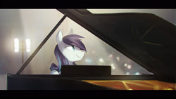 Size: 3000x1693 | Tagged: safe, artist:glacierponi, coloratura, the mane attraction, piano, rara