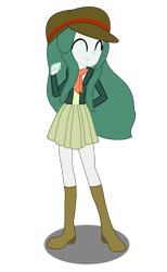 Size: 612x996 | Tagged: safe, artist:t-mack56, scott green, equestria girls, background human, base used, coretta scott green, equestria guys, eyes closed, fashionista, fashionistas, male, rule 63, simple background, transparent background, vector