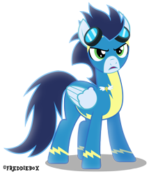 Size: 2571x3000 | Tagged: safe, artist:brony-works, soarin', pony, rarity investigates, angry, cute, simple background, soarinbetes, solo, transparent background, vector, wonderbolts uniform