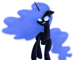 Size: 1024x819 | Tagged: safe, artist:ink-dash, nightmare moon, simple background, solo, transparent background