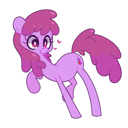 Size: 2200x2200 | Tagged: safe, artist:turtlefarminguy, berry punch, berryshine, earth pony, pony, female, heart, mare, raised hoof, simple background, smiling, solo, transparent background