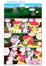 Size: 6611x9344 | Tagged: safe, artist:jeremy3, apple bloom, sweetie belle, pony, comic:everfree, absurd resolution, comic