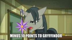 Size: 894x499 | Tagged: safe, edit, edited screencap, screencap, professor flintheart, a hearth's warming tail, discovery family logo, gryffindor, harry potter, image macro, male, meme, severus snape, solo