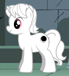 Size: 338x371 | Tagged: safe, artist:hoopymcgee, oc, oc only, oc:moonlight glimmer, pony, unicorn, fanfic:project sunflower, pony creator, albino, fanfic art, solo