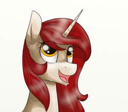 Size: 540x472 | Tagged: safe, artist:amber flicker, oc, oc only, oc:amber flicker, bust, portrait, solo