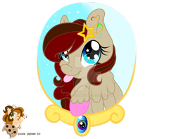 Size: 1006x794 | Tagged: safe, artist:creativechibigraphic, oc, oc only, oc:wonder shutter, pegasus, pony, female, simple background, solo, transparent background, watermark