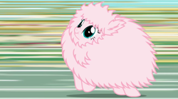 Size: 1872x1044 | Tagged: safe, oc, oc only, oc:fluffle puff, blurry background, fast, fluffle puff tales, funny, khuppkheighckes, nose wrinkle, running, scrunchy face, speed lines