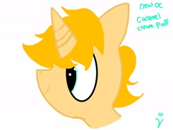 Size: 2048x1536 | Tagged: safe, artist:rihanna bell pepper, oc, oc only, oc:caramel cream puff, pony, unicorn