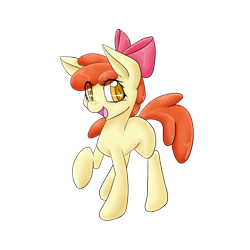 Size: 2000x2000 | Tagged: safe, artist:billysan727, apple bloom, raised hoof, simple background, solo, transparent background