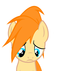 Size: 654x795 | Tagged: safe, artist:raw16, oc, oc only, oc:ray muller, pegasus, pony, blue eyes, female, sad, vector