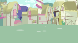 Size: 670x370 | Tagged: safe, artist:dmn666, background, no pony, pixel art, ponyville