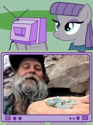 Size: 564x760 | Tagged: safe, maud pie, human, exploitable meme, irl, irl human, meme, obligatory pony, photo, prospectors, tv meme