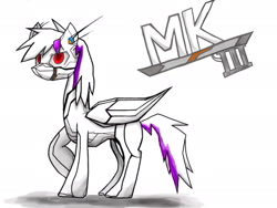 Size: 2048x1536 | Tagged: safe, artist:thom330, oc, oc only, pony, robot, robot pony, solo