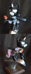 Size: 700x1672 | Tagged: safe, artist:prototypespacemonkey, sweetie belle, batman, crossover, robin, sculpture