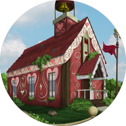 Size: 2000x2000 | Tagged: safe, artist:konsumo, no pony, ponyville, ponyville mystery, ponyville schoolhouse, scenery, school