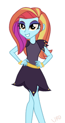 Size: 316x600 | Tagged: safe, artist:ultrard, sassy saddles, equestria girls, clothes, dress, equestria girls-ified, pose, simple background, smiling, solo, transparent background, vector