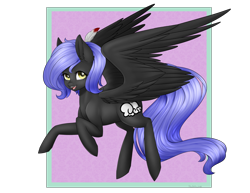 Size: 3300x2550 | Tagged: safe, artist:noodlefreak88, oc, oc only, oc:cloudy night, pegasus, pony, female, gift art, mare, solo