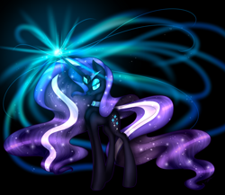 Size: 1024x889 | Tagged: safe, artist:emalajiss36, derpibooru import, nightmare rarity, magic, solo