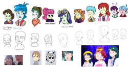 Size: 3960x2088 | Tagged: safe, blueberry cake, bright idea, diwata aino, indigo wreath, nolan north, orange sherbette, scott green, sophisticata, thunderbass, equestria girls, friendship games, aroma, background human, carla jr., cure flora, cure mermaid, go princess precure, miraculous ladybug, nanase yui, precure, puff, ruby red