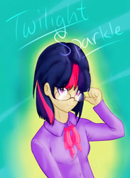 Size: 512x700 | Tagged: safe, artist:fingermammoth, twilight sparkle, human, humanized, looking at you, solo