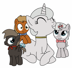 Size: 1276x1200 | Tagged: safe, artist:blondenobody, berlioz, duchess, marie, ponified, the aristocats, toulouse