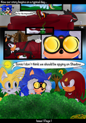 Size: 1536x2200 | Tagged: safe, artist:star24night, rainbow dash, barely pony related, comic, crossover, knuckles the echidna, miles "tails" prower, shadow the hedgehog, sonic the hedgehog, sonic the hedgehog (series), television