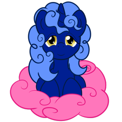 Size: 2560x2560 | Tagged: safe, artist:cybersquirrel, derpibooru exclusive, oc, oc only, oc:hazy dream, pony, unicorn, 2017 community collab, cloud, curly hair, derpibooru community collaboration, looking at you, male, simple background, sitting, solo, transparent background