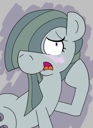 Size: 488x675 | Tagged: safe, artist:cowsrtasty, marble pie, earth pony, pony, blushing, cute, female, marblebetes, mare, open mouth, solo