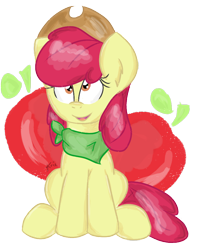 Size: 750x944 | Tagged: safe, artist:kristysk, apple bloom, hat, older, solo