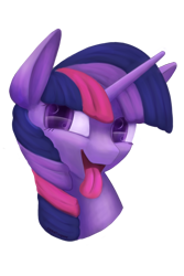 Size: 640x960 | Tagged: safe, artist:crystallinepone, twilight sparkle, pony, silly, silly pony, simple background, solo, tongue out, transparent background