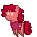 Size: 128x128 | Tagged: safe, artist:pixelanon, oc, oc only, oc:ruby rouge, 8-bit, alternate color palette, colt quest, earring, female, filly, foal, piercing, sprite