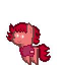 Size: 128x128 | Tagged: safe, artist:pixelanon, oc, oc only, oc:ruby rouge, 8-bit, alternate color palette, colt quest, female, filly, foal, sprite